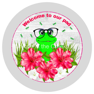 VINYL DECAL | OUR PAD | WELCOME | FFLORAL | EVERYDAY | SUMMER | FROG | SPRING