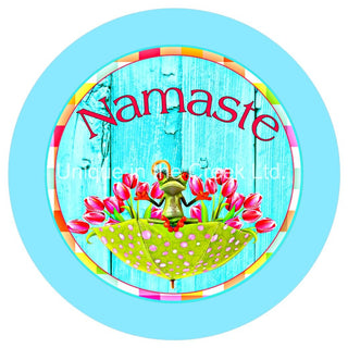 VINYL DECAL | NAMASTE | I SEE YOU| EVERYDAY | SPRING | SUMMER | FROG