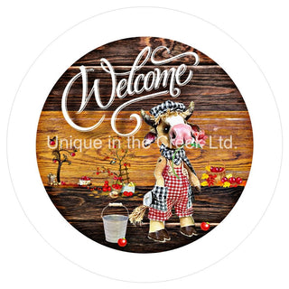 VINYL DECAL | WELCOME | COW | FARMHOUSE | EVERYDAY