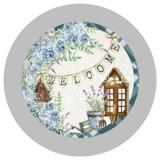 VINYL DECAL | WELCOME BIRDHOUSE | FLORAL | EVERYDAY | SPRING