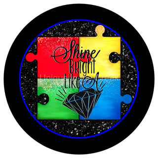 VINYL DECAL | SHINE | AUTISM | PUZZLE PIECES | AWARENESS | EVERYDAY