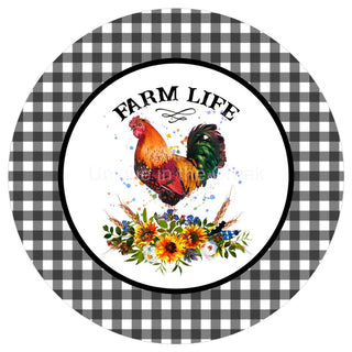 VINYL DECAL | FARM LIFE | ROOSTER | FARMHOUSE | BUFFALO CHECK | WELCOME | EVERYDAY