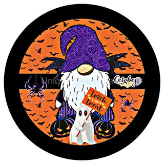 Vinyl Decal | Trick or Treat | Gnome | Halloween | Autumn | Fall