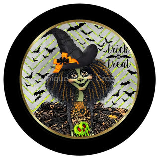 Vinyl Decal | Trick or Treat | Witch | Halloween | Autumn | Fall
