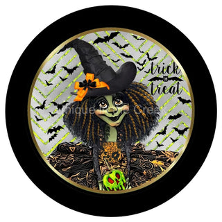 Décalcomanie vinyle | Des bonbons ou un sort | Sorcière | Halloween | Automne | Automne