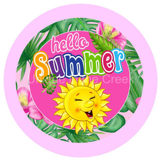 VINYL DECAL | HELLO SUMMER| TROPICAL | WELCOME | SUMMER