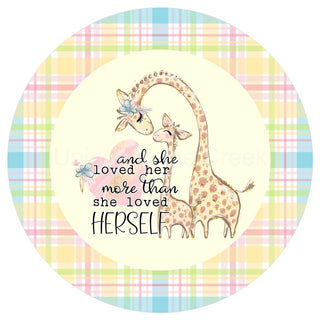 VINYL DECAL | LOVED HER MORE THAN HERSELF | MOTHER | DAUGHTER | EVERYDAY