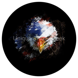 VINYL DECAL | BALD EAGLE | STARS AND STRIPES | ABSTRACT | USA | PATRIOTIC