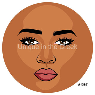 VINYL DECAL | DIVA HEAD | FRONT VIEW| QUEEN| EVERYDAY