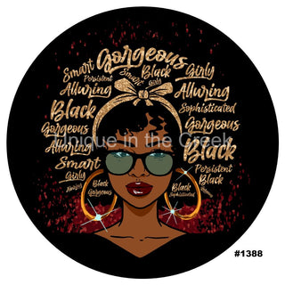 Décalcomanie vinyle | Tête de Diva | Citations de cheveux de femme afro | Reine | Sensibilisation | Tous les jours
