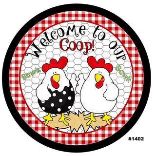 VINYL DECAL | WELCOME TO OUR COOP | CHICKEN | FARMHOUSE | ANIMALS | EVERYDAY | SUMMER