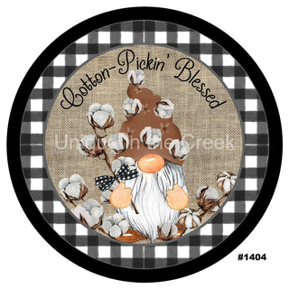 VINYL DECAL | COTTON PICKING BLESSED | GNOMES | FARMHOUSE | EVERYDAY | SUMMER
