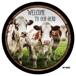 VINYL DECAL | WELCOME TO OUR HERD | COWS | FARMHOUSE | EVERYDAY | SUMMER