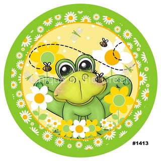 VINYL DECAL | FROG | BUTTERFLY | DAISY | SPRING | ANIMALS | EVERYDAY