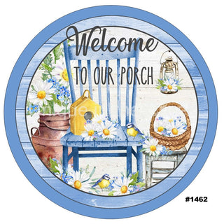 VINYL DECAL | WELCOME TO OUR PORCH  | DAISY  | BEES |  SPRING | SUMMER | EVERYDAY