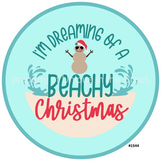 Vinyl Decal | Dreaming | Beachy Christmas | Christmas