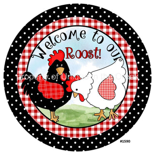 VINYL DECAL | WELCOME TO OUR ROOST | CHICKENS | PETS | FARM LIFE | EVERYDAY