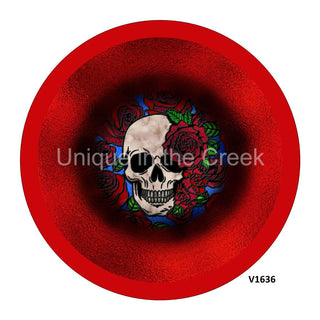 VINYL DECAL | SKULL / ROSES | DAY OF THE DEAD | EVERYDAY