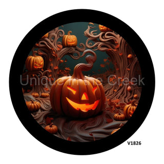 VINYL DECAL | PUMPKIN SCULPTURE | 3D | JACK O LANTERN | HALLOWEEN | FALL