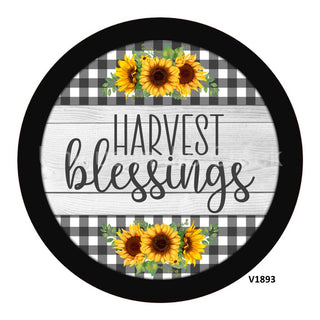 VINYL DECAL | HARVEST BLESSING | SUNFLOWER | FALL