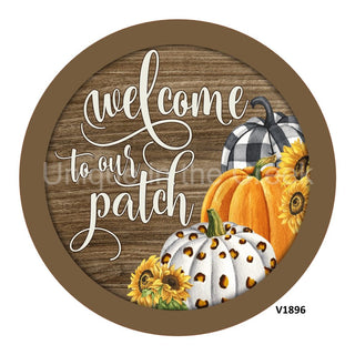 VINYL DECAL | WELCOME TO OUR PATCH | FALL | PUMPKINS