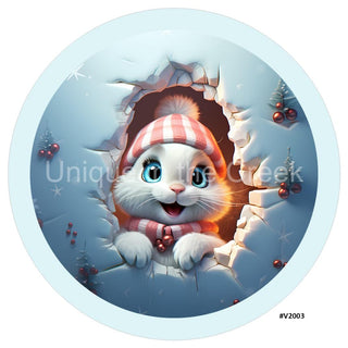 VINYL DECAL | 3D BREAKTHROUGH | BUNNY | V2003