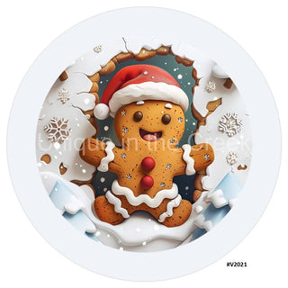 VINYL DECAL | 3D BREAKTHROUGH | GINGERBREAD | V2021