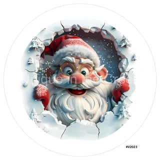 VINYL DECAL | 3D BREAKTHROUGH | SANTA | V2023