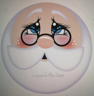DIY WREATH KIT  | CHARACTER SANTA FACE | RED/WHITE | KIT063CS-26CAN