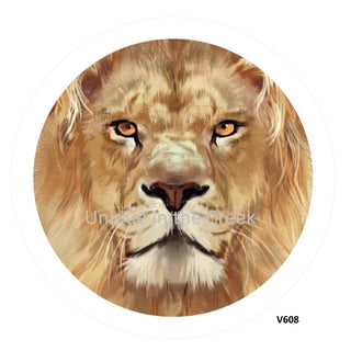Vinyl Decal | Lion Face | V608