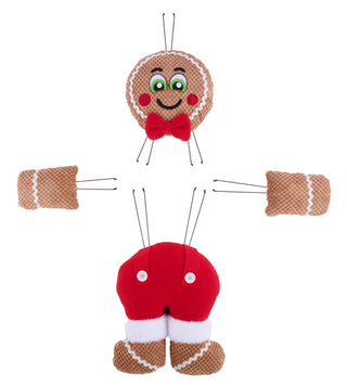 WREATH ACCENT | 4 Pc 21"H Plush Gingerbread BOY Decor Kit | XC636024