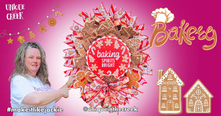 WREATH KIT  | DELUXED KIT | BAKING SPIRITS BRIGHT | GINGERBREAD | KIT164OV