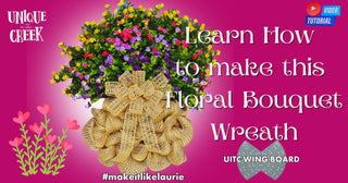 WING Wreath Board | DIY Wreath | Wreath Frame | UNIQUE IN THE CREEK