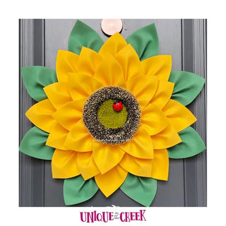 WREATH KIT | PRECUT FOAM SUNFLOWER | YELLOW SUNFLOWER | SUNFOAMKIT