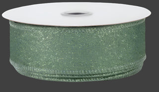 RIBBON | 1.5"X10YD | SHIMMER GLITTER | SAGE GREEN | RGC1596H2