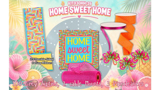 WREATH KIT | HOME SWEET HOME - BRIGHT COLORS | KIT030-26can