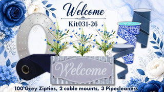 WREATH KIT | WELCOME EVERYDAY WREATH | NAVY BLUE/SMOKE BLUE/WHITE | KIT031WE-26can