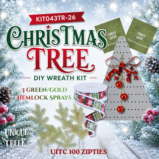 Wreath Kit | TRADITIONAL CHRISTMAS TREE | HEMLOCK SPRAYS | KIT043TR-26