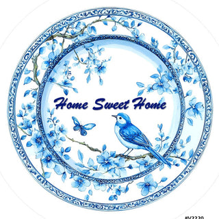 WREATH KIT | CHINOSERIE DOUBLE VINYL KIT | CHARACTER BOARD | BLUE/WHITE | KIT301can