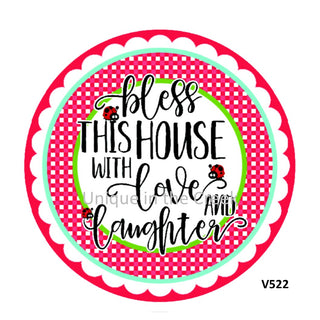 VINYL DECAL | BLESS THIS HOUSE | SPRING | RELIGIOUS