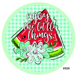 VINYL DECAL | ENJOY THE LITTLE THINGS | WATERMELON | EVERYDAY | SUMMER