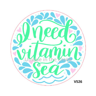 VINYL DECAL | VITAMIN SEA | BEACH | SUMMER | EVERYDAY