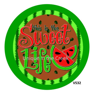 VINYL DECAL | SWEET LIFE | WATERMELON | SUMMER