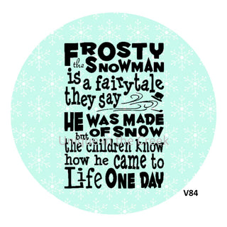 Vinyl Decal | Frosty the Snowman | Winter