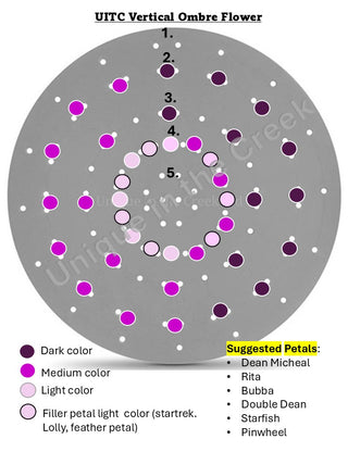 WREATH KIT | SUNSET FLOWER  | 2 TONE BURG/RED/ORANGE/YELLOW | KIT014SF-26can