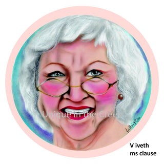 Vinyl Decal | Mrs Clause | Iveth Wright | Winter | Christmas